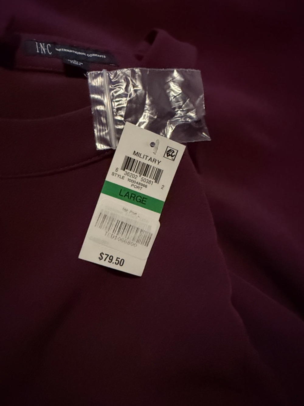 INC International Concepts Burgundy Halter Mini Dress - Picture 5 of 5